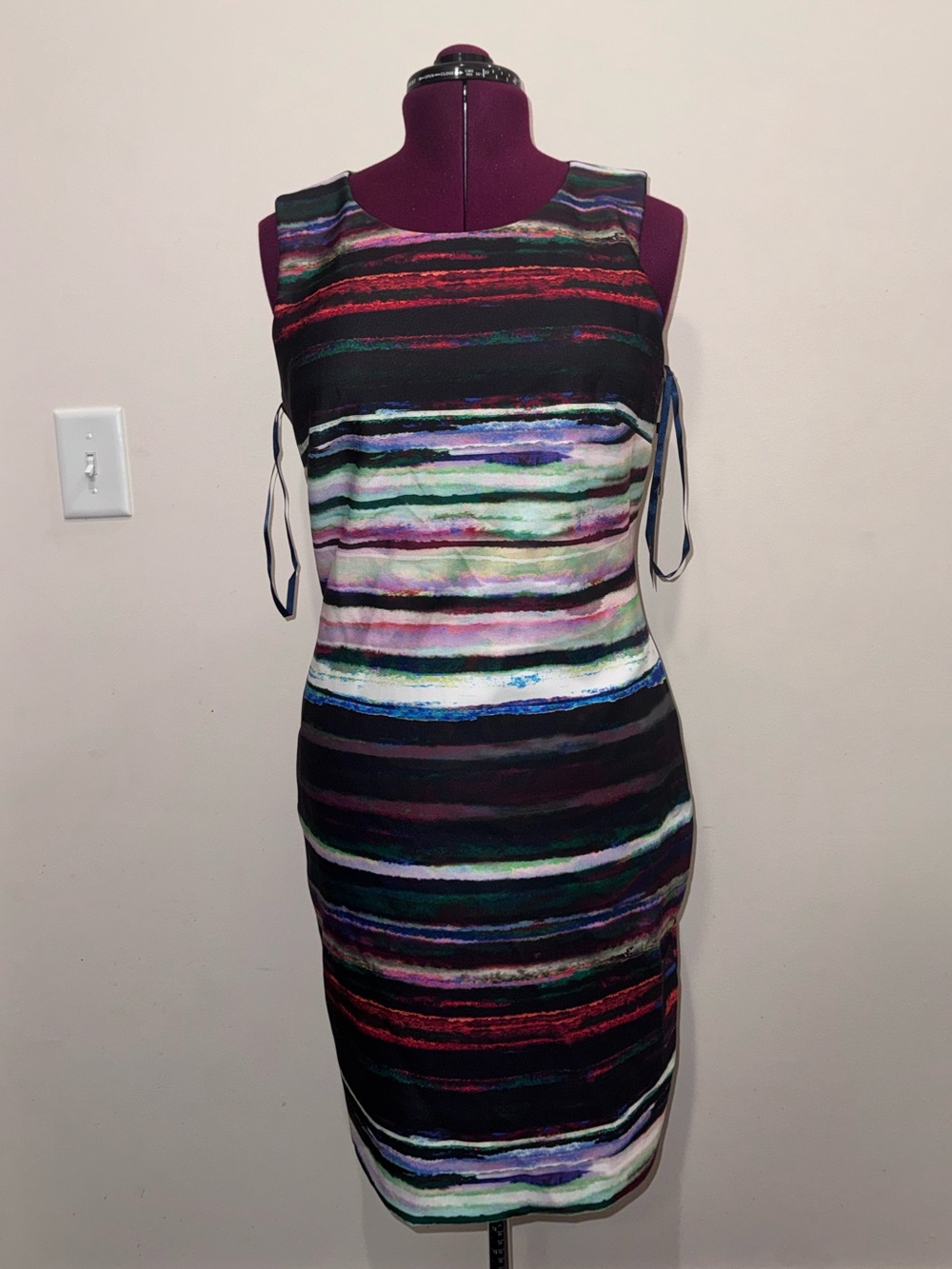 Tommy Hilfiger Multicolor Striped Midi Sheath Dress